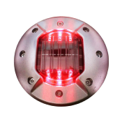 Plot Routier LED Solaire  Encastrable  Rsistance 40 Tonnes 15mm Clignotant