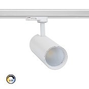 Spot LED Bertha 30w Blanc CCT pour Rail Triphasé