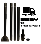 Colonne Acier galvanisé pour luminaire Eclairage Public 3M/4M Démontable 