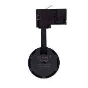 Spot LED Bertha 30w Noir CCT pour Rail Triphasé