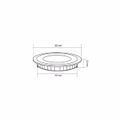 Dalle LED Ronde 6W coupe 110mm