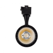 Spot LED Bron 30W Noir pour Rail Monophasé