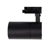 Spot LED Mallet 20w Dimmable Noir pour Rail Monophasé 