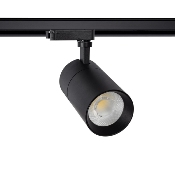 Spot LED Mallet 20w Dimmable Noir pour Rail Monophasé 