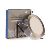 Dalle LED Ronde  Silver 12w CCT Coupe 150mm