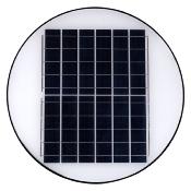 Luminaire LED Solaire Rond 90W 9000 lm IP67 avec Détecteur de Présence