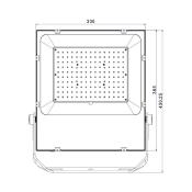 Projecteur LED 150W  160lm/w  HE Slim 120°Pro IP65 Dimmable Triac