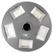 Luminaire LED Solaire Rond 150W 15000 lm IP67 avec Détecteur de Présence Gris