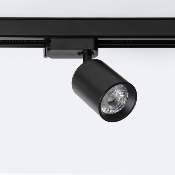 Spot LED Mallet 10w Dimmable Noir pour Rail Monophasé 