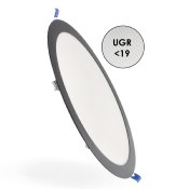 Dalle LED Ronde Noire 25w CCT Coupe 280mm