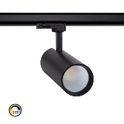 Spot LED Bertha 30w Noir CCT pour Rail Triphasé