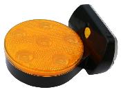 Lampe Flash LED Solaire Magnétique pour Panneau de Signalisation