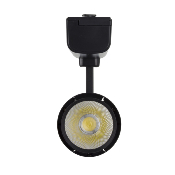 Spot LED Dora 30w Noir pour Rail Monophasé