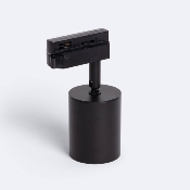 Spot LED Mallet 10w Dimmable Noir pour Rail Monophasé 