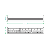 Cloche LED Lineaire 200W Dimmable Meanwell 120lm/W