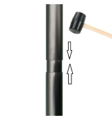 Colonne Acier galvanisé pour luminaire Eclairage Public 3M/4M Démontable 