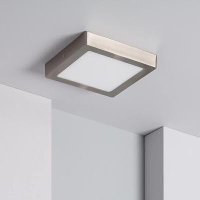 Plafonnier LED Carré 18W Argenté 225x225mm