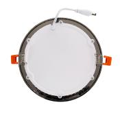 Dalle LED Ronde 12W Black Coupe 155mm