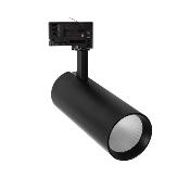 Spot LED Bertha 30w Noir LIFUD pour Rail Triphasé