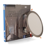 Dalle LED Ronde  Silver 25w CCT Coupe 280mm