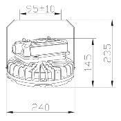 Cloche ATEX LED 50W 5500 lumens Certifiée Zone 1,2 & Zone 21, 22