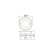 Spot LED Encastrable au Sol 12W 220V IP67