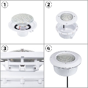 Ampoule LED Piscine PAR56 12V AC 35W RGB IP68