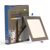 Dalle LED Carré Silver 12w CCT Coupe 155x155mm