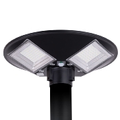 Luminaire LED Solaire Rond 90W 9000 lm IP67 avec Détecteur de Présence