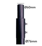 Colonne Acier galvanisé pour luminaire Eclairage Public 3M/4M Démontable 