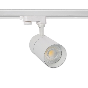 Spot LED Mallet Dimmable 30w Blanc pour Rail Triphasé