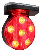 Lampe Flash LED solaire Magnétique pour Panneau de Signalisation GPS