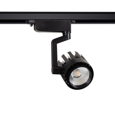 Spot LED Dora 30w Noir pour Rail Monophasé