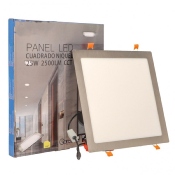 Dalle LED Carré Silver 25w CCT Coupe 285x285mm