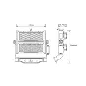 Projecteur LED Stadium Professionnel Samsung 500W 170lm/W INVENTRONICS Dimmable 1-10V