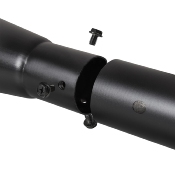 Colonne Aluminium pour luminaire Eclairage Public 3 mètres  Démontable en 3 sections Noir