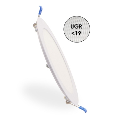 Dalle LED Ronde Pro 12w CCT Coupe 150mm