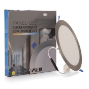 Dalle LED Ronde  Silver 20w CCT Coupe 205mm